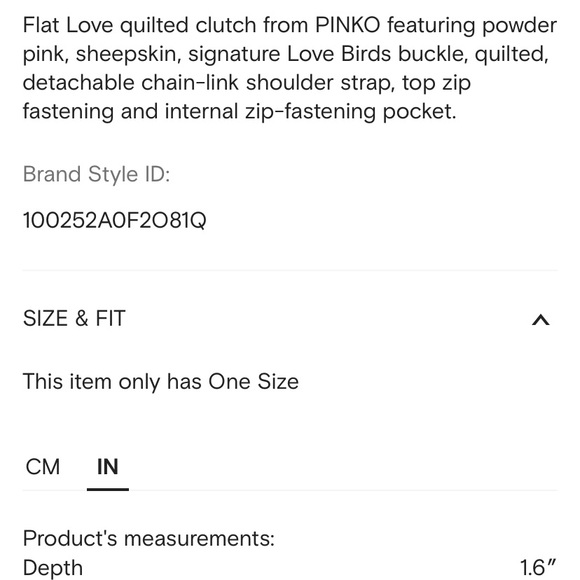 Pinko sheepskin Clutch like new - Picture 9 of 9